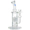 (WATER PIPE) 9" KRAVE WATER FALL - CLEAR BLUE