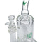 (WATER PIPE) 10" KRAVE INCYCLER - CLEAR GREEN