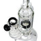 (WATER PIPE) 10" STRATUS "INTRO" WITH METAL DABBER HK442 - CLEAR